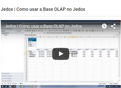 Jedox - Como usar a Base OLAP no Jedox
