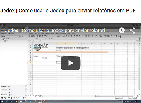 Jedox - Como usar o Jedox para enviar relatórios em PDF por Email